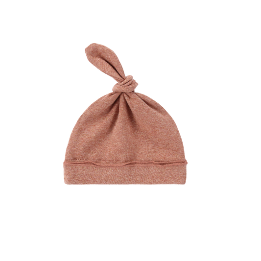 Organic Knotted Hat - Clay Speckled
