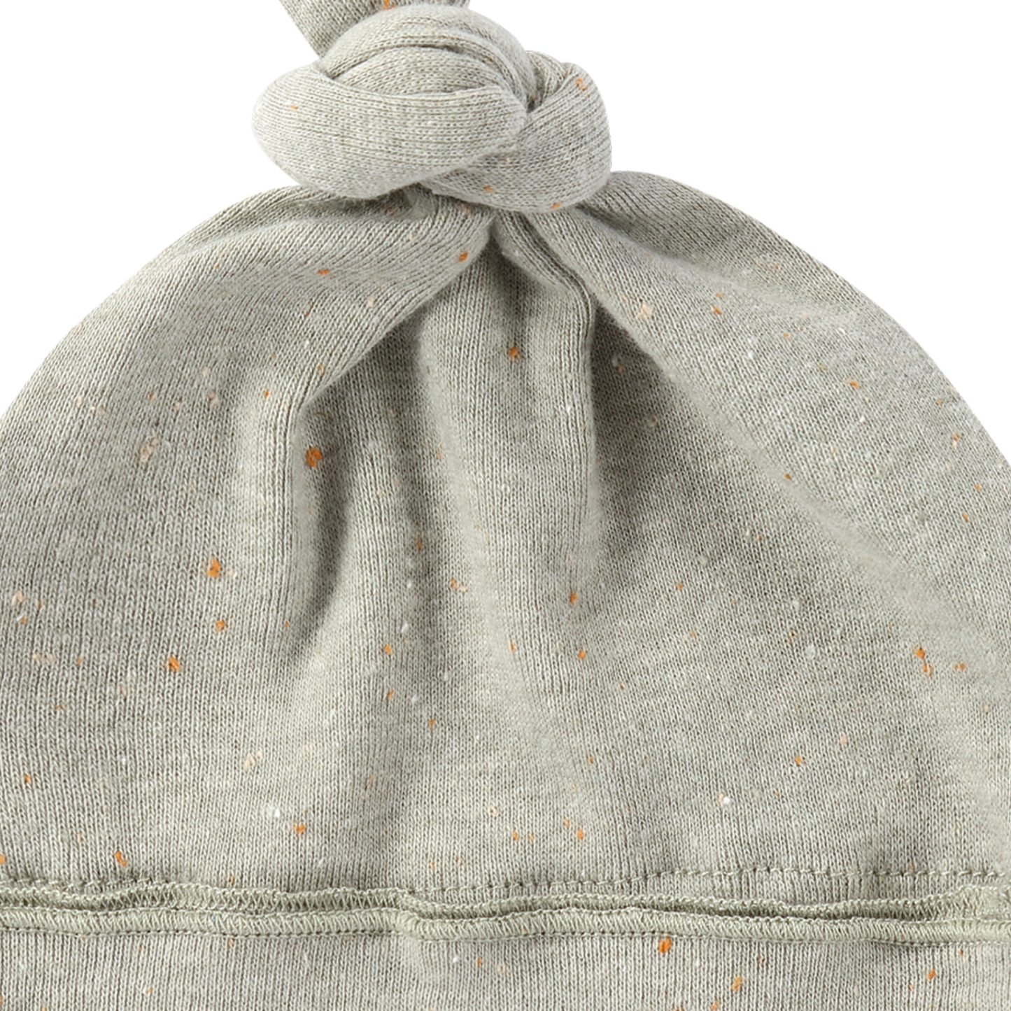 Organic Knotted Hat - Sage Speckled