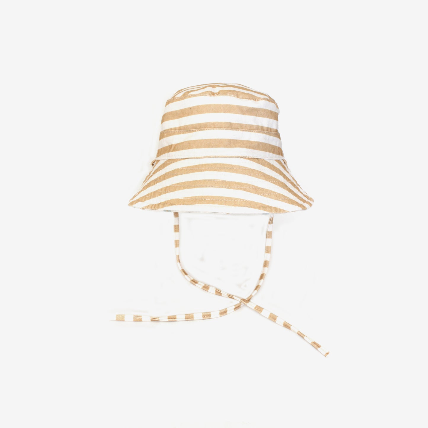 Reversible Bucket Hat - Honey Stripe / Floral
