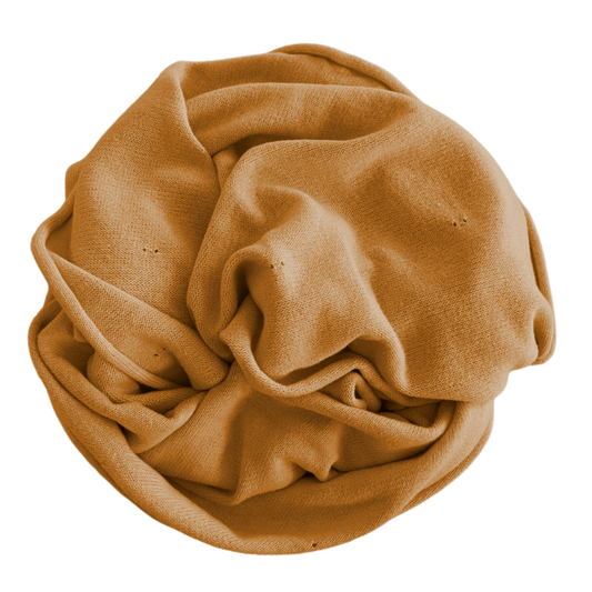 Organic Knit Pointelle Blanket - Mustard