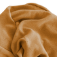 Organic Knit Pointelle Blanket - Mustard