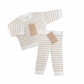Ribbed Knit Leggings - Oat Stripe | SIZE 18-24M LEFT