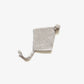 Organic Cotton Knit Bonnet - Oatmeal Fleck