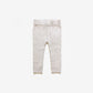 Organic Cotton Rib Knit Leggings - Oatmeal Fleck | Size 0-3M LEFT