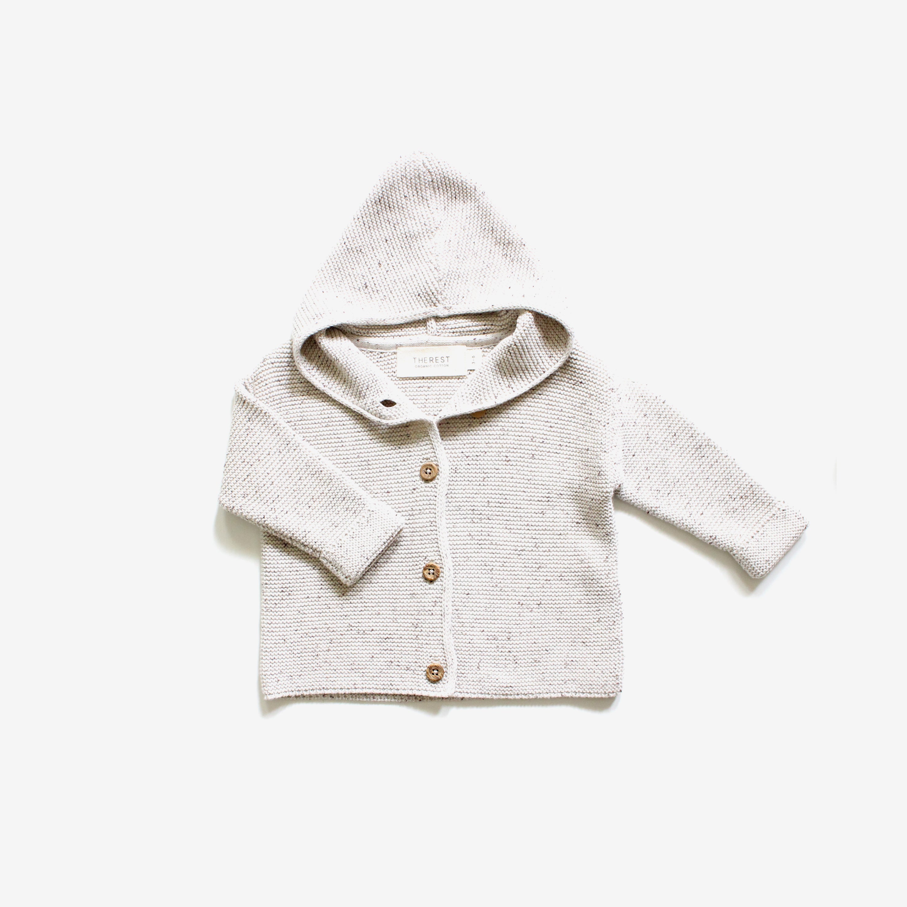 Cotton cheap hooded cardigan